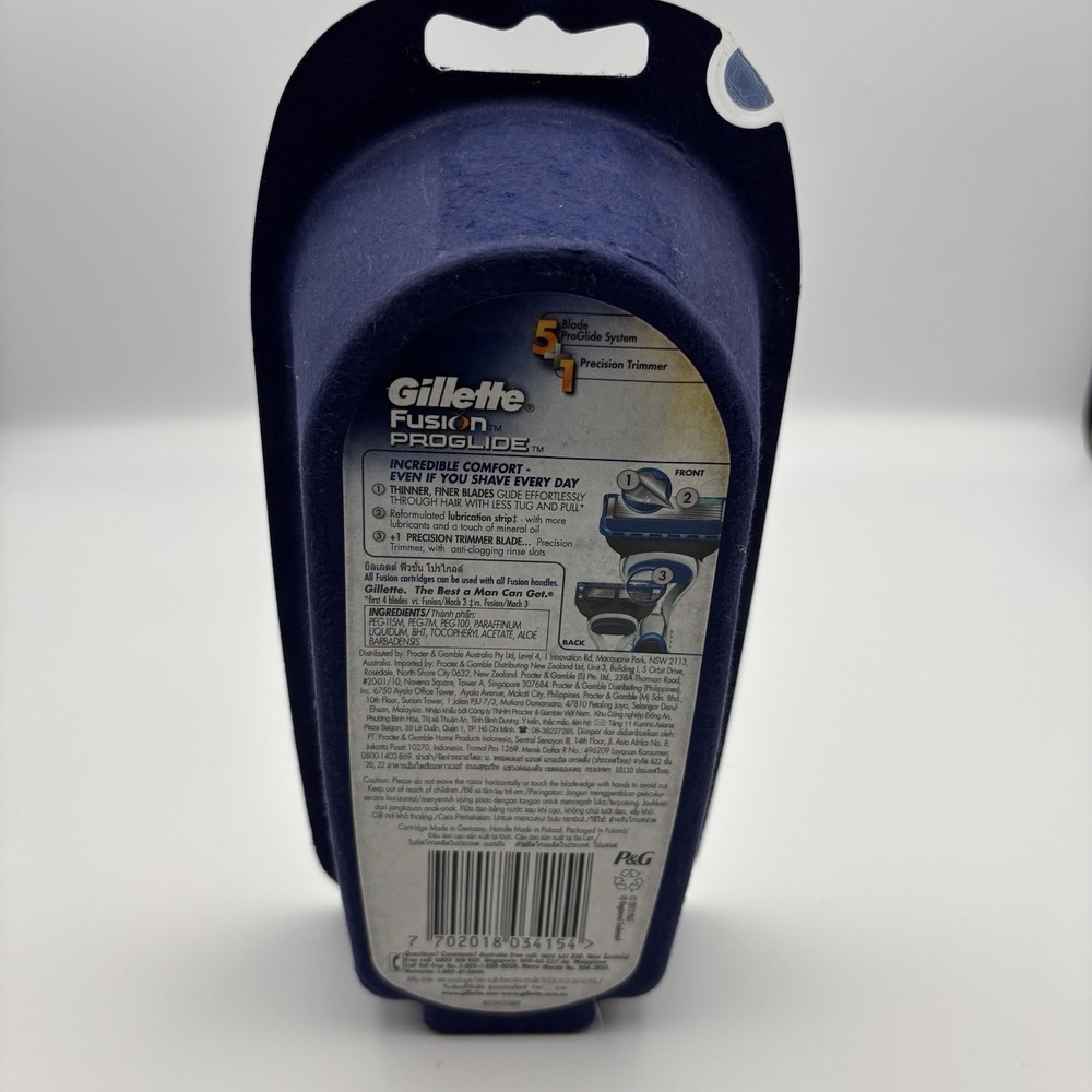 Gillette Fusion‎ Proglide Power Razor Blade. 1 Razor, 1 Cartridge. Brand New. - Picture 2 of 2